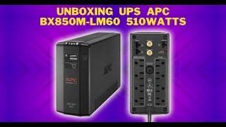 Unboxing APC BX850M-LM60 510W UPS for Home and Office PCs and AiOs | SOPTECO