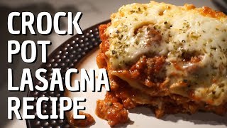 Crock Pot Lasagna Recipe // Momma Alia