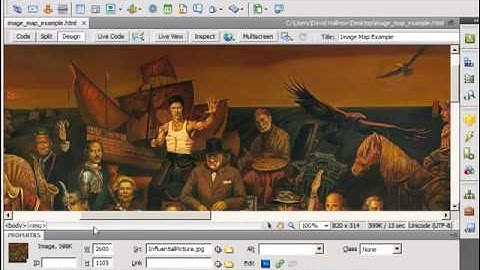 Creating Image Maps & Spry Objects with Adobe Dreamweaver