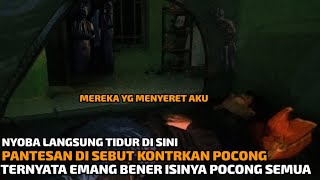 CAMPING HOROR: DI TARIK POCONG HITAM KETIKA TIDUR DI KONTRKAN BEKAS 1 KELUARGA MENINGGAL