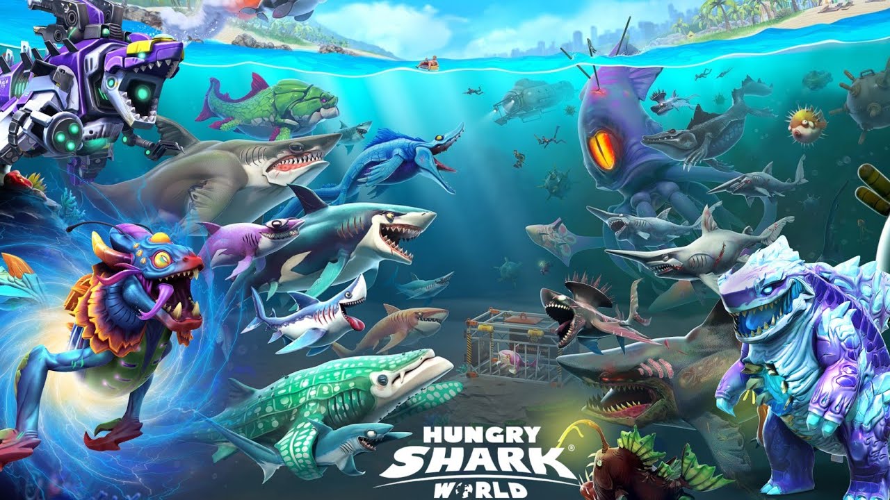 Hungry shark world деньги и кристаллы