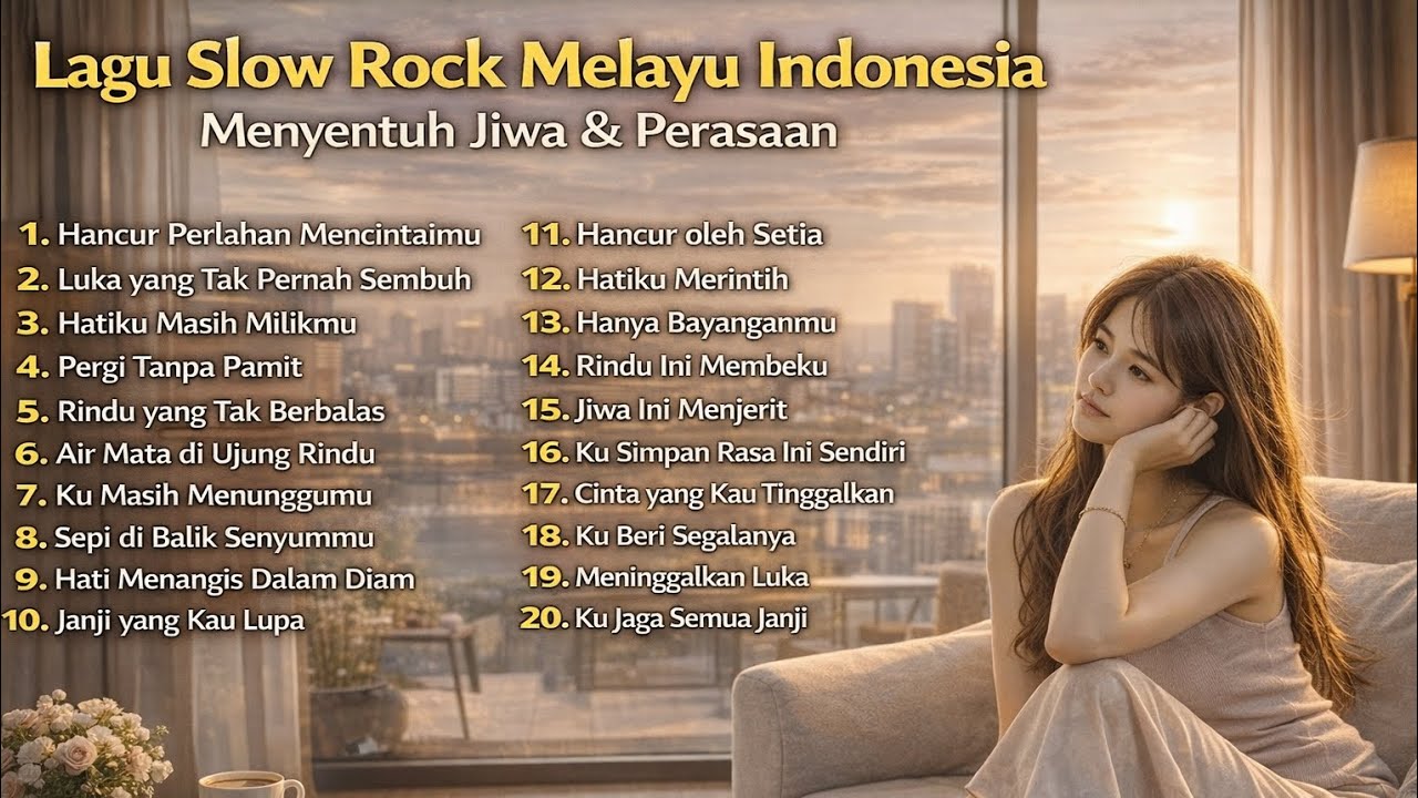 Lagu Slow Rock Melayu Indonesia Menyentuh Jiwa & Perasaan