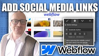 How to Add Social Media Links in Webflow | Beginner-Friendly Tutorial