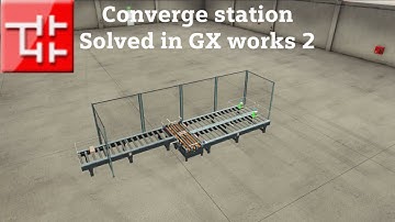 Factory IO Converge Station | GX works 2 | Mitsubishi PLC