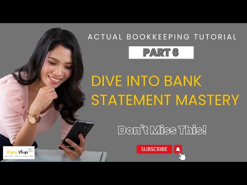Actual Bookkeeping Tutorial Part 6: Uploading Bank Statement