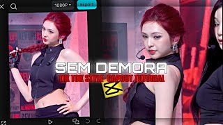 Sem demora k-pop tik tok trend tutorial capcut | capcut edit tutorial | sem demora trend edit capcut screenshot 3