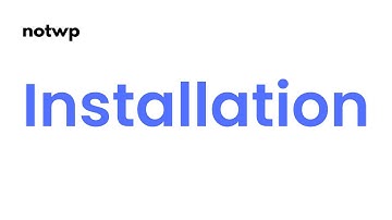 notwp: New 6 steps installation wizard