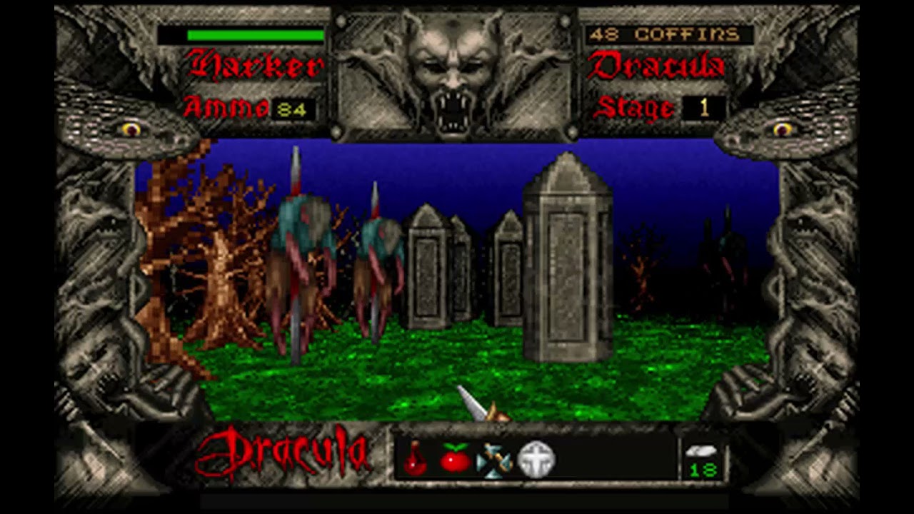 Bram Stoker's Dracula (PC MSDOS, 1993) Stage 1/1er Étage YouTube