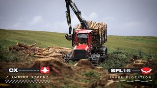 Clark Tracks Sfl16 And Cx On A Komatsu 875 Forwarder