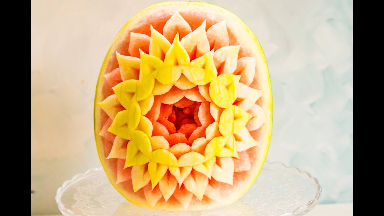 Carved Watermelon| How to Carve a Watermelon| Fruit Carving|