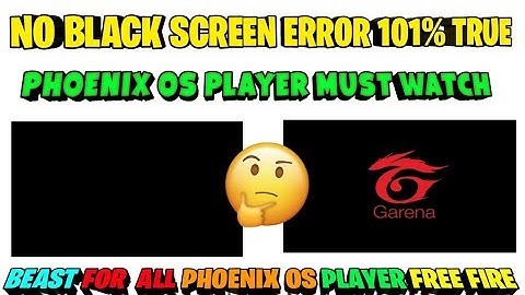 HOW TO SOLVE BLACK SCREEN🕳 ERROR IN👌 PHOENIX OS DARK MATTEN //101% MUST WATCH PHOENIX OS PLAYERS