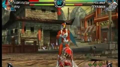 Tatsunoko Vs. Capcom: Arcade - Round 1 & 2 (Ryu & Viewtifull Joe)