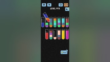 Water Color Sort Level 773 Walkthrough Solution iOS/Android