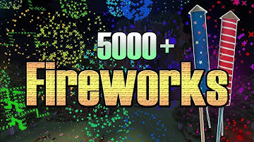 Minecraft 5000+ Fireworks | Epic Fireworks Show!