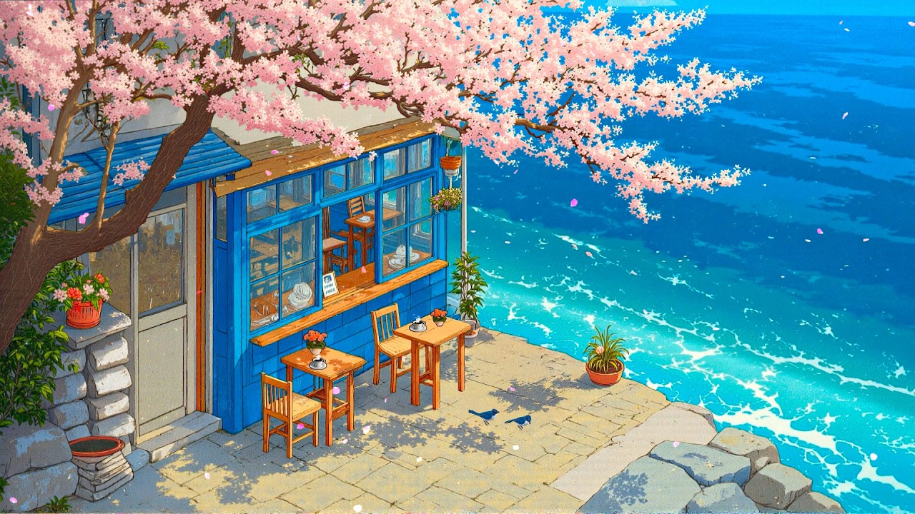 Serenity 🍀 A Soft March Day 🎧 Chill Lofi Beats ~ Lofi Coffee ☕ to [ Study / Relax / Work ] 🌸🌿