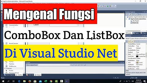 Mengenal Fungsi ComboBox dan ListBox di VB Net || Channel Zahby