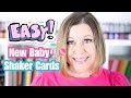 Lots of quick and easy new baby shaker cards with new pretty pink posh