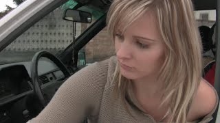 GIRL STUCK WITH CAR | Mercedes stuck in Snow | Carstuckgirl