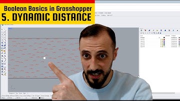 5- Measuring Distances between Points and Attractor #grasshopper3d #datameasurement #booleanlogic