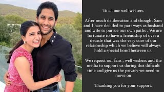 Samantha & Naga Chaitanya Officially Announce Their Divorce | Samantha| Chaitanya | Fans Shocking