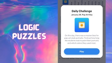 Logic Puzzles - January 28: Pop Art Day | Game Walkthrough