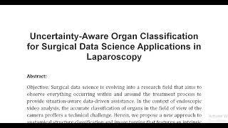 Uncertainty Aware Organ Classification for Surgical Data Science Applications in Laparoscopy screenshot 3