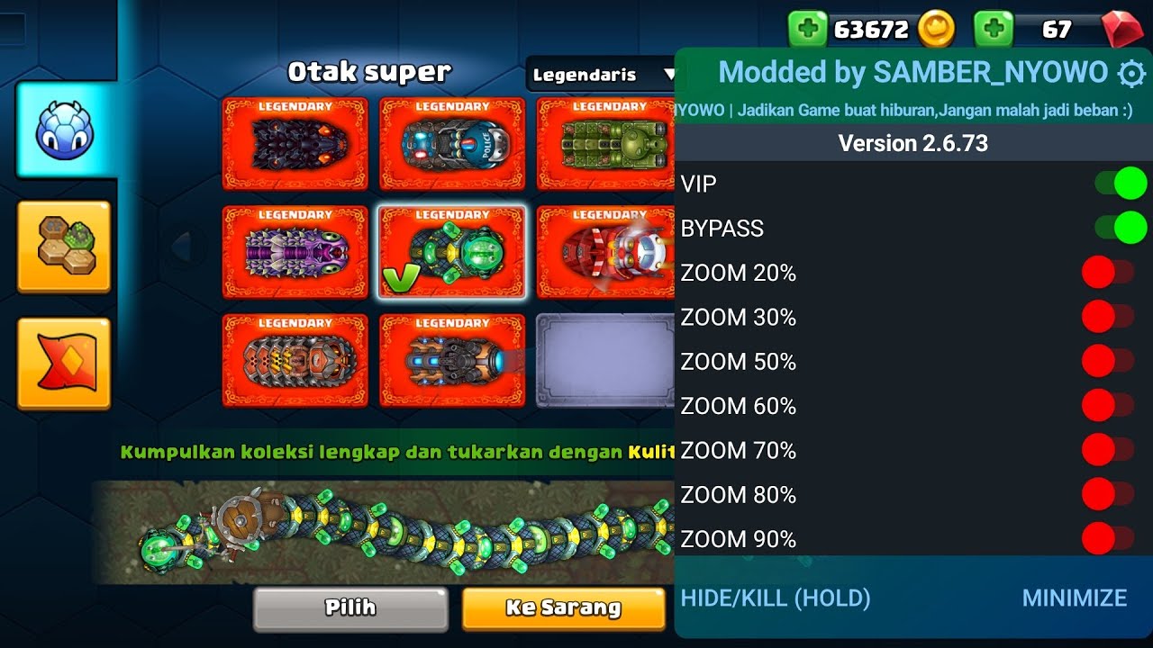 little big snake update mod vip versi 2.6.73 mod zoom, mod pet