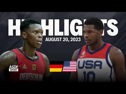 Team USA vs Germany Full Game Highlights (Friendly Game In FIBA World Cup 2023)
