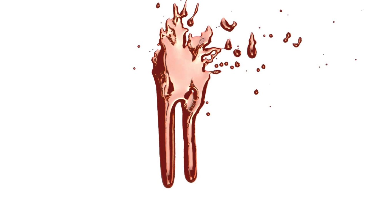 Alex Free Stock Video Footage   Full HD   Green Screen   Blood Created With Paint