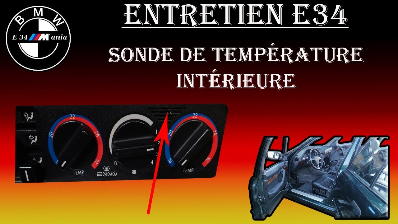 Sonde de température intérieure d' habitacle.