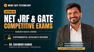 Research Methods in Psychology | Lecture 6 | Research Design & Experimental Research Design