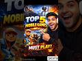 Top 5 Mobile Games You Must Play in 2026 #Top5Games #mobilegame  #gamingvideos  #bgmi #gamingshorts