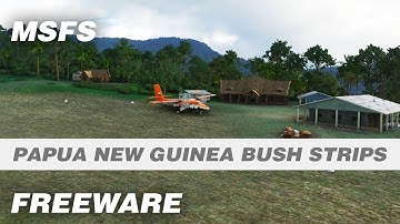 Papua New Guinea Freeware Bush Strips Scenery Series for Microsoft Flight Simulator