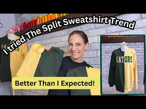 I Tried the Split (two-toned) Sweatshirt Trend | Better Than I