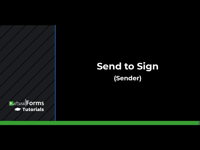 Send to Sign (Sender)