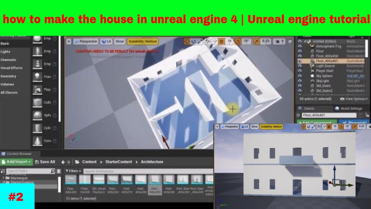 how to make the house in unreal engine 4 | Unreal engine tutorial | Gdy ...