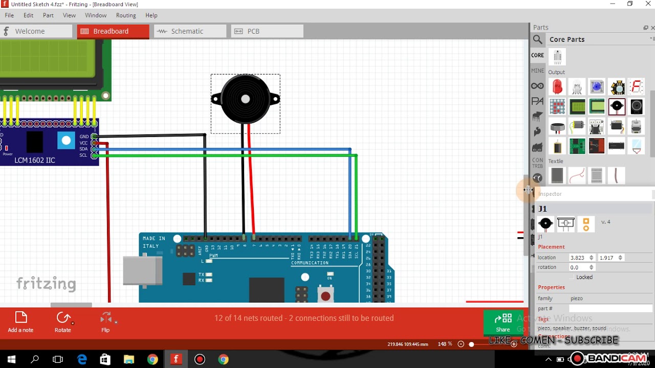 fritzing arduino Mega - YouTube