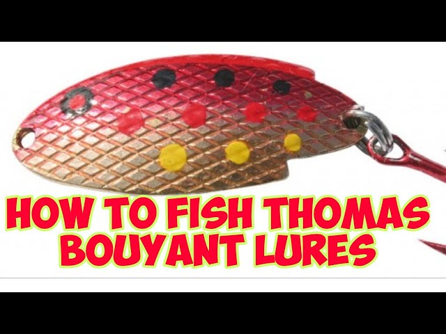 buoyant fishing lures Thomas Lure action wobbler that imitates the darting motion of a frantic Thomas Double Spin Lure 1/6