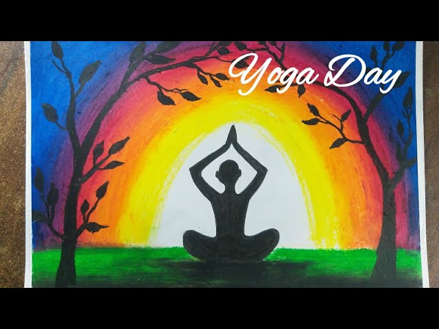 Yoga drawings on International Yoga Day – India NCC