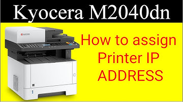 Kyocera M2040dn में Printer IP ADDRESS कैसे सेट करे | How to assign Printer IP ADDRESS |