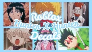 Roblox Bloxburg X Royale High Aesthetic Hunter X Hunter Decals Ids Youtube - roblox code hunter x hunter shirt