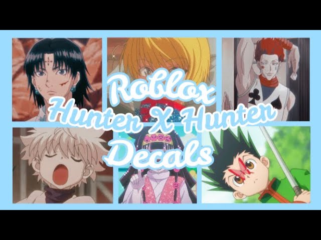 Roblox Bloxburg X Royale High Aesthetic Hunter X Hunter Decals Ids Youtube - hxh roblox icon