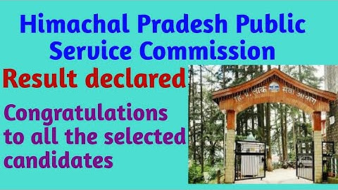 HPPSC Shimla /allied final result declared 2021