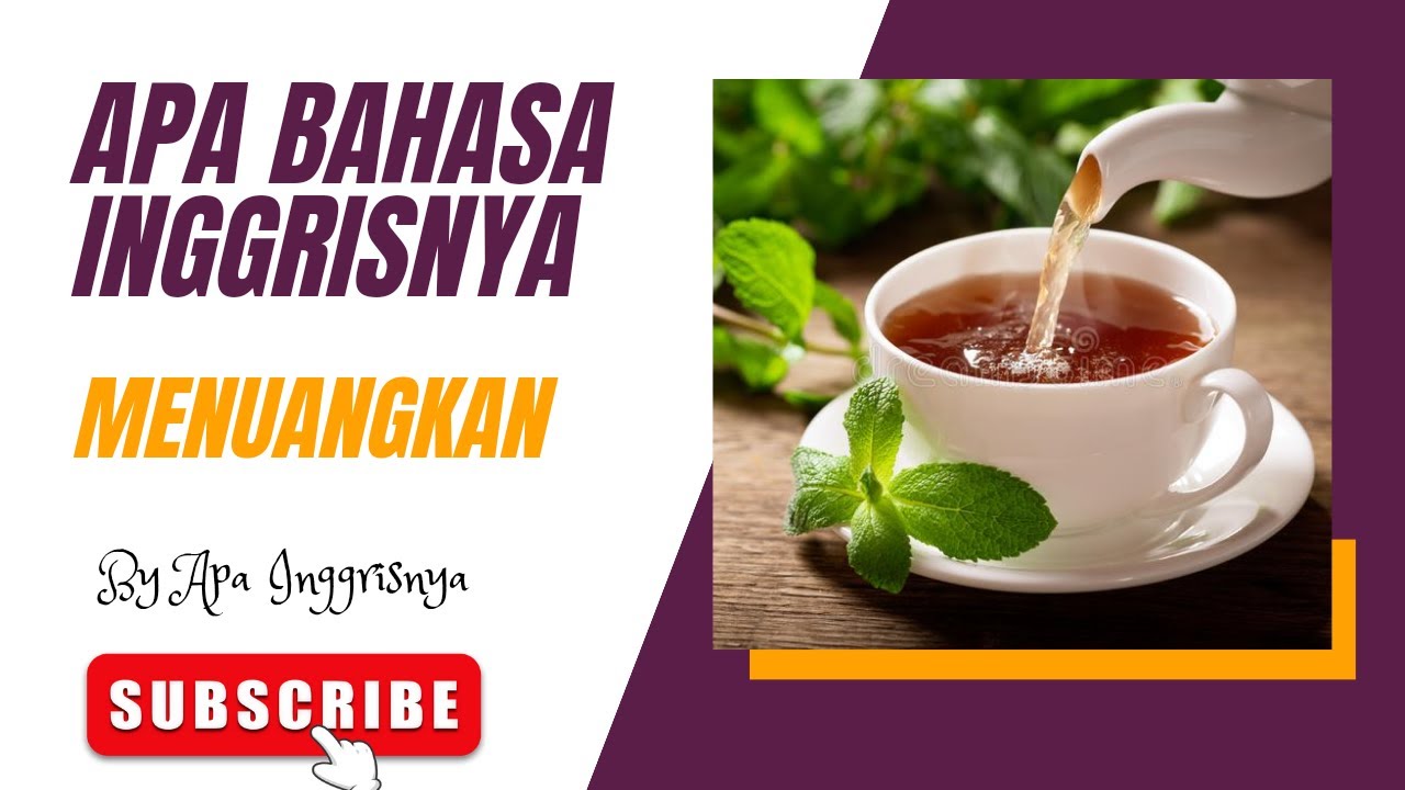Apa Bahasa Inggrisnya " menuangkan " ? Learn EnglishIndonesian