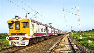High speed EMU loan train on curve at late afternoon || Eastern Railway