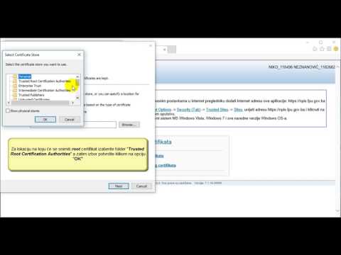 Video: Kako Instalirati Root Certifikat