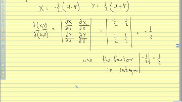 Calc III 2018 14.8 Change of Variables with Jacobians