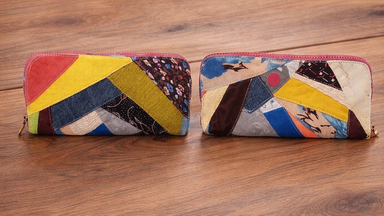 How to Sew a Patchwork Wallet from Fabric Scraps | Easy Sewing Tutorial