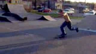 jeremy kickfllip gap from kicker to halfpipe again