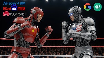 China vs Silicon Valley: AI Battle. Tencent, Baidu, Huawei VS Google and OpenAI
